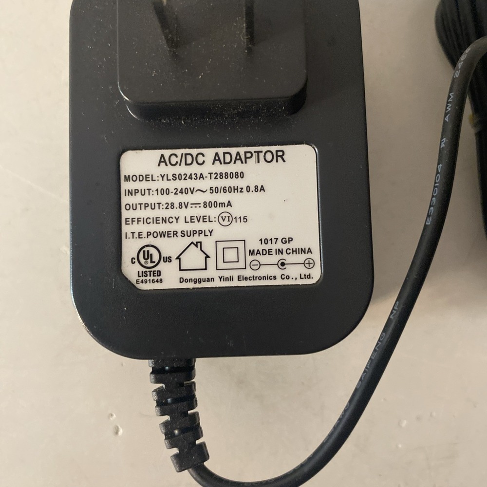 Shark 28.8V AC/DC Charger YLS0243A-T248080 Genuine Power Adapter Replacement OEM - Picture 2 of 7